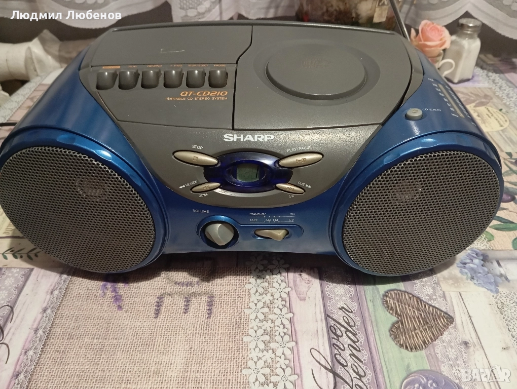 Радиокасетофон и cd плеър Sharp, снимка 1