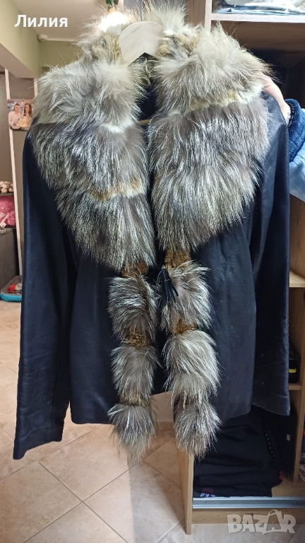 Дамско кожено яке, снимка 1