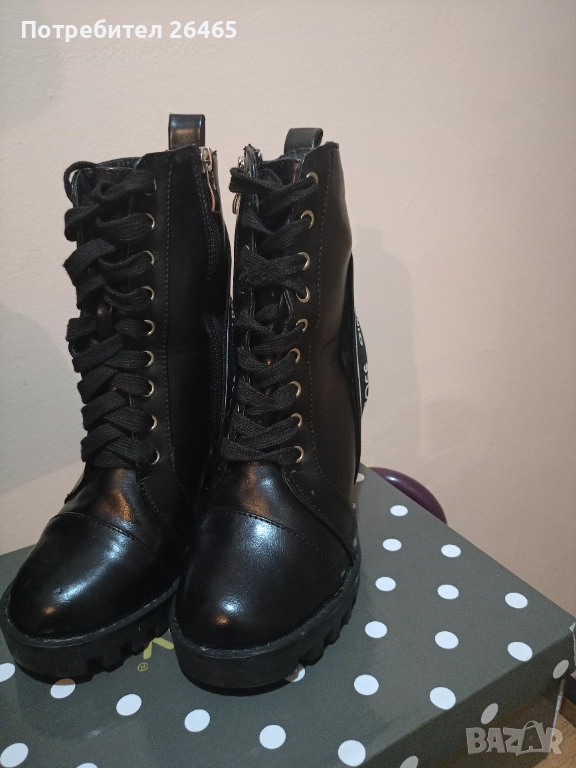 Дамски боти на ток, снимка 1