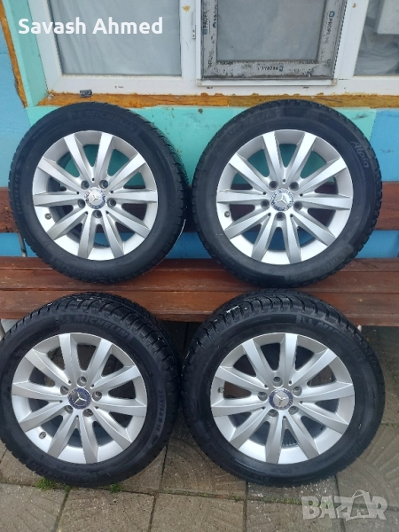 Продавам джанти с зимни гуми за Мерцедес, снимка 1