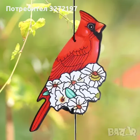 Красиви,Декоративни вятърни камбанки "Червена Птица", снимка 6 - Декорация за дома - 50255521