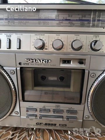 🔥SHARP GF 8989 H-много запазен радиокасетофон -като Нов!, снимка 8 - Радиокасетофони, транзистори - 56164449