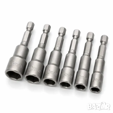 Комплект 5 накрайника за гайки 6–13 mm