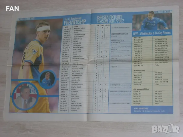 Челси Лондон - официални клубни вестници от 2001, 2002, 2003 и 2004 г., снимка 8 - Други - 48349555