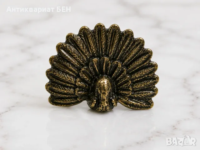 ДВА МИНИАТЮРНИ ПАУНА С ВИНТИДЖ ЧАР! , снимка 4 - Антикварни и старинни предмети - 55932360