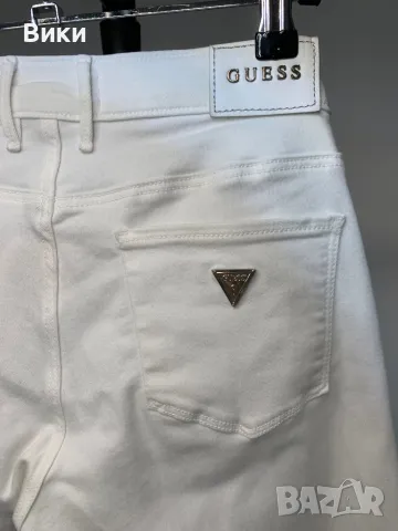 Бял панталон на Guess размер 26, снимка 6 - Панталони - 50085706