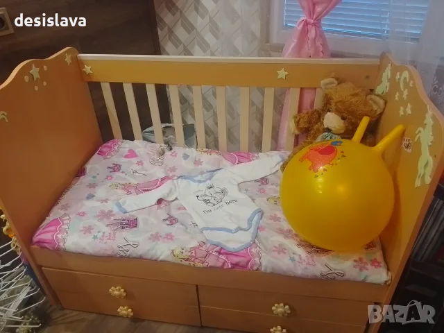 Продавам легло и килим за детска стая , снимка 2 - Бебешки легла и матраци - 55975297
