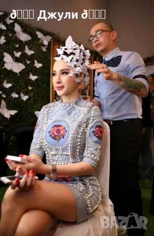 Рокля уникат на Balmain, снимка 3 - Рокли - 51103551