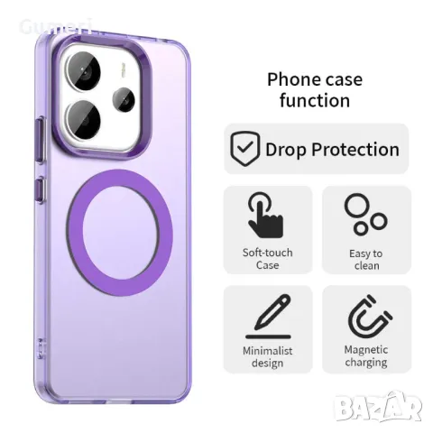 Xiaomi Redmi Note 14 4G Противоударен Хибриден Гръб - Мат, снимка 10 - Калъфи, кейсове - 49751797