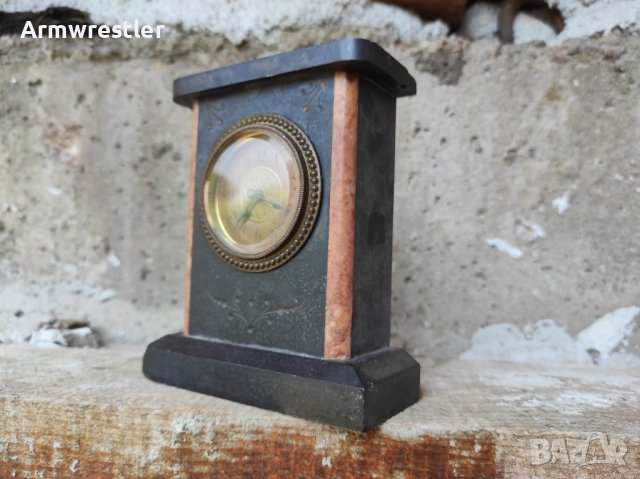 Стар Механичен Часовник Камък, снимка 3 - Антикварни и старинни предмети - 41452280
