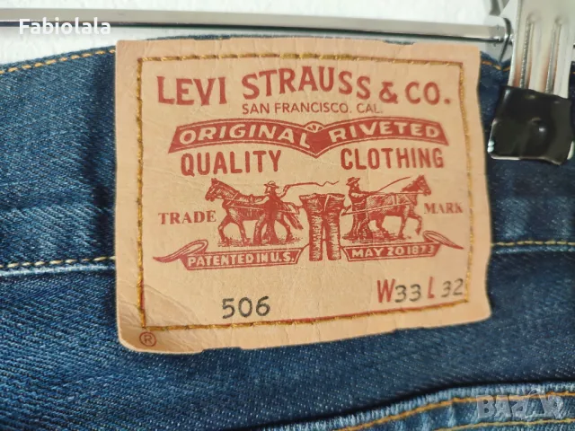Levi's 506 W33 L32, снимка 3 - Дънки - 47665640