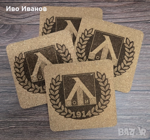 Комплект подложки за чаши (coaster) Левски, снимка 2 - Други стоки за дома - 51925326