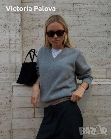 Топъл пуловер BENETTON 100% чиста virgin wool , снимка 15 - Блузи с дълъг ръкав и пуловери - 52477569