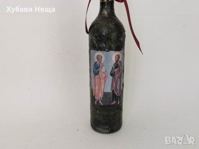 Бутилка за подарък Св.Св. Петър и Павел- НАЛИЧНА, снимка 1 - Икони - 35887456