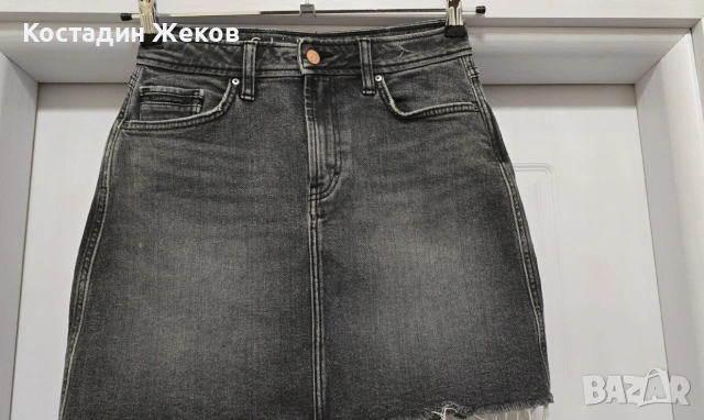 23€. Дамска оригинална дънкова поличка. Calvin Klein JEANS. Като нова. , снимка 4 - Поли - 53827718
