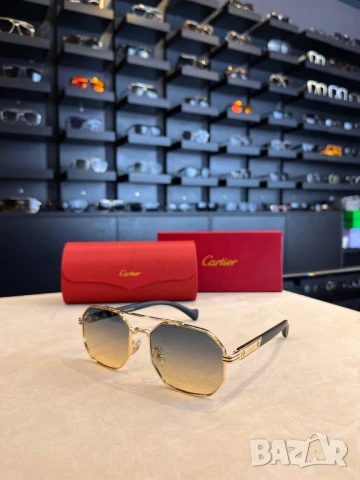очила с черен обикновен калъф и ув защита cartier, снимка 2 - Слънчеви и диоптрични очила - 51410402