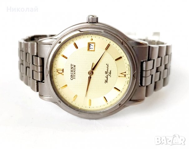 Orient Titanium Ориент - аналогов мъжки часовник, снимка 4 - Мъжки - 38646162