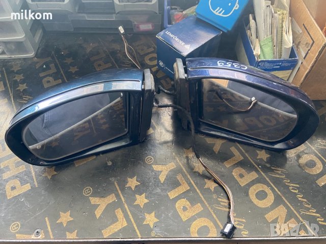 Странично огледало за  мерцедес ц класа w203 седан комби купе стъкло мигач коруба основа , снимка 1