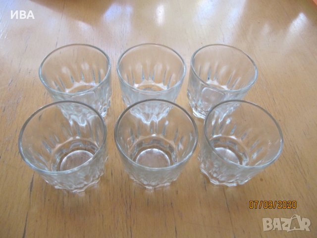 Комплект от 6 бр. чаши за алкохолни напитки., снимка 1