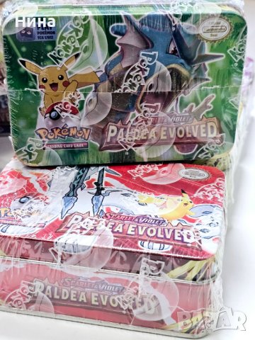 Карти в метална кутия Pokémon , снимка 6 - Колекции - 42545386