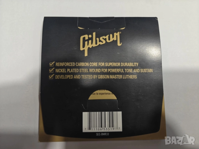 Gibson Brite Wire Reinforced Light 10-46-струни за електрическа китара, снимка 2 - Китари - 52097810