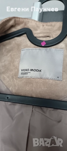 Естествена кожа дамско кожено яке размер М Vero Moda, снимка 5 - Якета - 52346054
