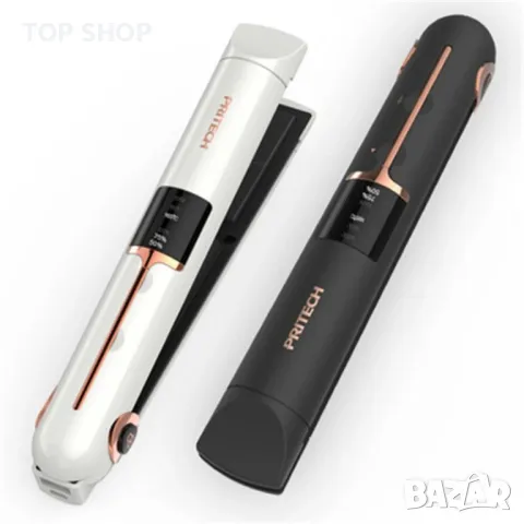 Акумулаторна 3-В-1 USB преса за коса, мини преносима безжична маша за коса,LED дисплей, снимка 11 - Маши за коса - 48774402