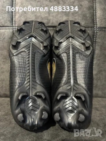Nike MERCURIAL SUPERFLY 8 ACADEMY MG GS 'BLACK METALLIC GOLD', снимка 6 - Спортни обувки - 55867644