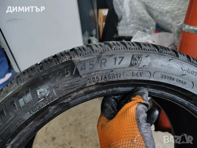 2бр.зимни гуми MICHELIN 225 45 17 DOT22 цена за брой, снимка 5 - Гуми и джанти - 55779822