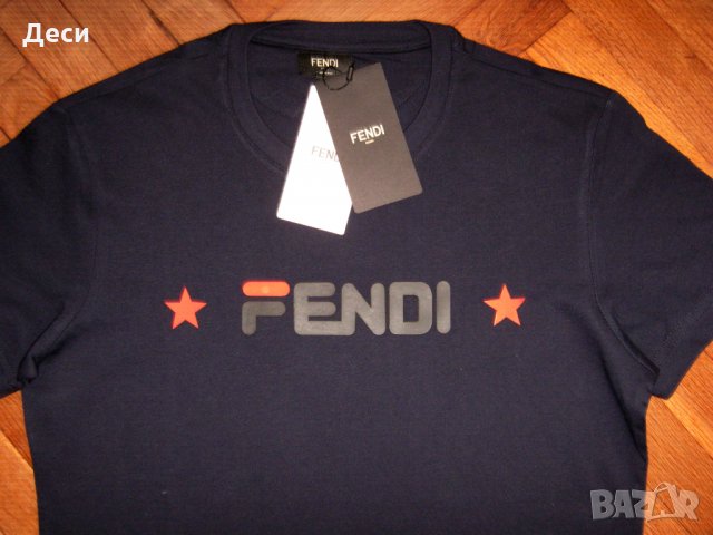  FENDI мъжка тениска нова с етикет - размер M,L,XL,XXL, снимка 2 - Тениски - 35024634