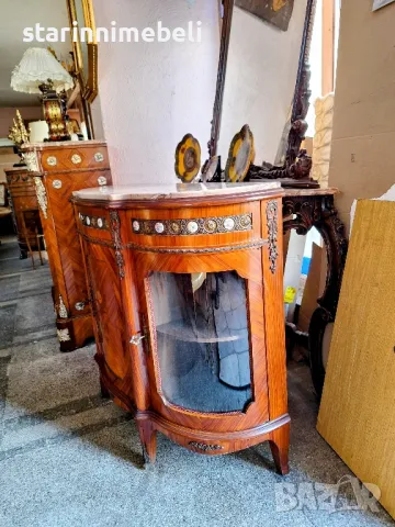 Бароково витринно шкафче , снимка 3 - Шкафове - 48781518