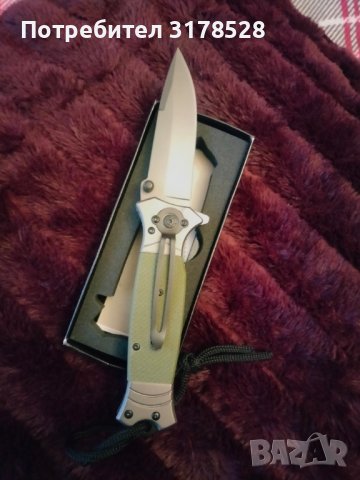 Масивен полуавтоматичен нож, снимка 6 - Ножове - 39630381