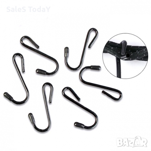 Мрежа за мотор, багажник, каска, АТВ, с подвижни куки, 35*30см, черен, снимка 2 - Аксесоари и консумативи - 36109194