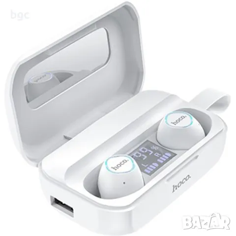 Слушалки bluetooth Hoco ES37 Treasure True Wireless, Бял - 24 месеца гаранция, снимка 2 - Bluetooth слушалки - 49439232