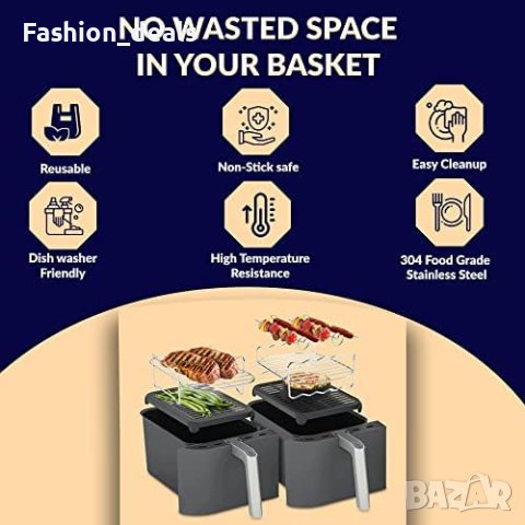 Нова двуслойна скара от неръждаема стомана/Дом Готвене Фритюрник, снимка 3 - Други стоки за дома - 41587827