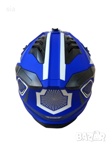 Кросова каска, 4 размера М и Л, синя, снимка 4 - Аксесоари и консумативи - 47544835