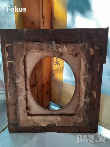 Много стара барокова рамка дърво и гипс антика над 130 год., снимка 3 - Антикварни и старинни предмети - 51485863