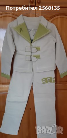 Спортно-елегантен Комплект-Сако и Панталон с апликации НОВ с модерен дизайн