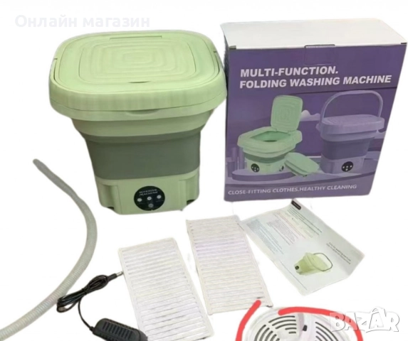 Електрическа компактна преносима пералня с горен отвор и контрол на докосване, снимка 2 - Перални - 51072711