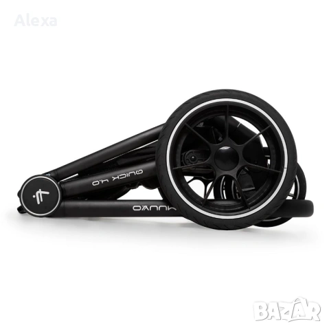 Бебешка количка 2в1 Muuvo Quick 4.0 Iron Graphite Отлично състояние, снимка 5 - Детски колички - 53696536