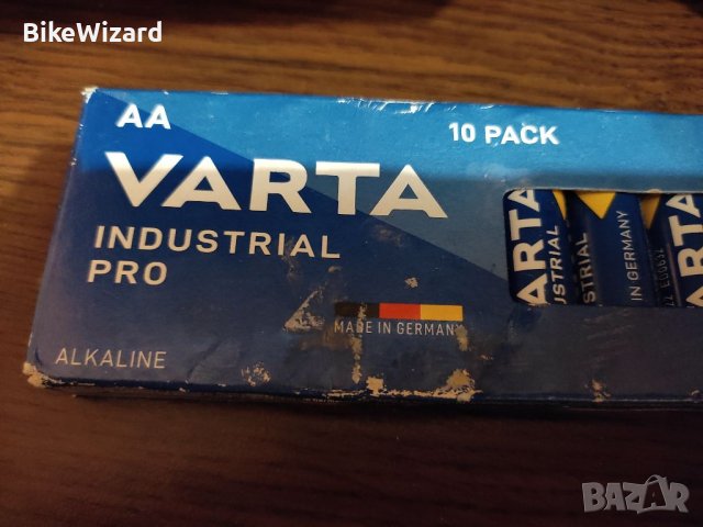 Алкални батерии АА Varta Industrial Pro AA - 10 броя в кутия, снимка 4 - Друга електроника - 40103514