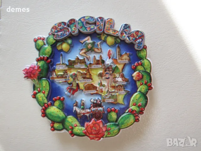 Магнит от Сицилия, Италия, снимка 4 - Колекции - 48045109