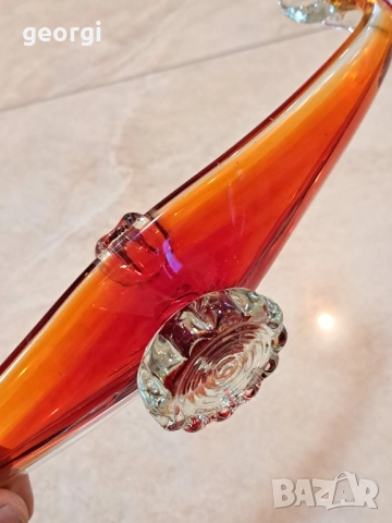 италиански пепелник гондола Murano , снимка 6 - Антикварни и старинни предмети - 52371897