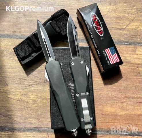 Уникален Автоматичен Нож Ножка MicroTech USA ножове с калъф, снимка 6 - Ножове - 34309745