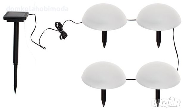 Соларни фенери 4 броя със соларна клетка, снимка 2 - Соларни лампи - 40776278