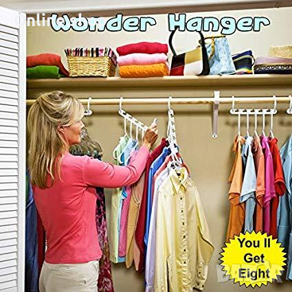 Вертикални магични закачалки - 8броя, снимка 2 - Органайзери - 34706022