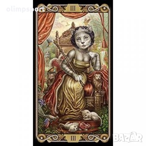 карти таро LOSCARABEO CATTAROT нови Влезте в този уникален и прекрасен свят на котки, герои и символ, снимка 3 - Карти за игра - 35860789