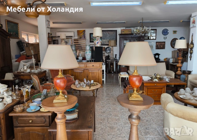 Двойка настолни лампи, снимка 2 - Настолни лампи - 53073946