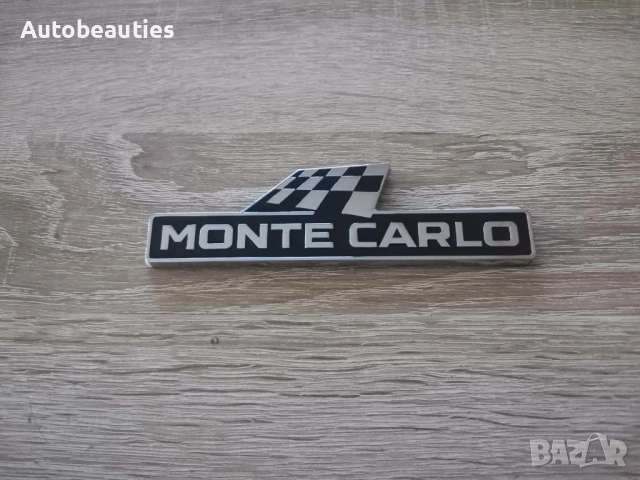 емблема Skoda Monte Carlo черно със сребристо, снимка 4 - Аксесоари и консумативи - 53455798