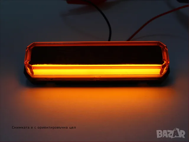 NEON LED габарит за DAF с жълта светлина, снимка 3 - Аксесоари и консумативи - 55869024